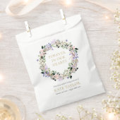 ラベンダーフローラ葬儀記念シードパケット フェイバーバッグ (クリップ留めされた状態)