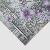 ラベンダーフローラ蝶とラヴェンデクページ 薄葉紙 (詳細)