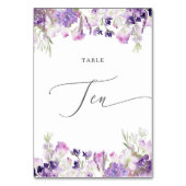 ラベンダーフローラ10テーブル番号 テーブルナンバー (裏面)