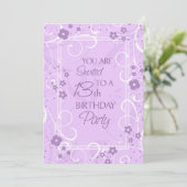 ラベンダーフローラ13バースデーパーティ招待状 招待状 (スタンド正面)