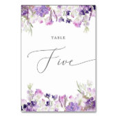 ラベンダーフローラ5テーブル番号 テーブルナンバー (裏面)