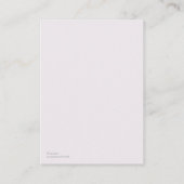 ラベンダーフローラRSVPカード エンクロージャーカード (裏面)