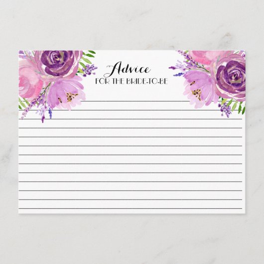 ラベンダーフローワーズビューティフルフローラアドバイスカード アドバイスカード (正面)