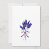 ラベンダーフ地中海のィールズヴィラブライダルシャワー 招待状 (裏面)