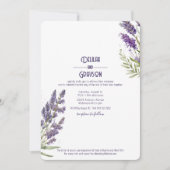 ラベンダーフ素朴ァルパーズ結婚ズ 招待状 (正面)