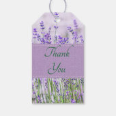 ラベンダーフ結婚ィールドのギフトラベル ギフトタグ (裏面)