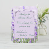 ラベンダーフ結婚ィールドのコーナーサンキューカード サンキューカード (スタンド正面)