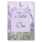 ラベンダーフ結婚ィールドのテーブル番号 テーブルナンバー (裏面)