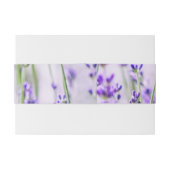 ラベンダーフ結婚ィールド腹バンド 招待状ベリーバンド (裏面例)