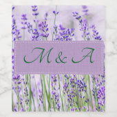 ラベンダーフ結婚ィールド食品飲料ラベル ワインラベル (シングルラベル)