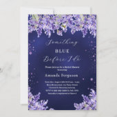 ラベンダーブライダルシャワーをする前に何か青 招待状 (正面)