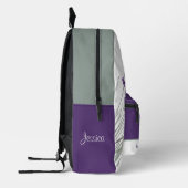 ラベンダーブライデスメイドバックパック プリントバックパック (左)