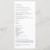 ラベンダーブランチ結婚式 プログラムカード プログラム (裏面)