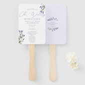 ラベンダーブリスエレガントウォーターカラープログラム ハンドファン (正面&裏面)