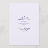 ラベンダーブリスエレガントウォーターカラープログラム プログラム (裏面)