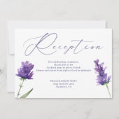 ラベンダーブリスエレガントウォーターカラー披露宴カード 招待状 (正面)