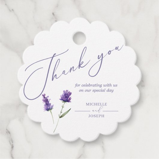 ラベンダーブリスエレガントウォーター色 フェイバータグ (正面)