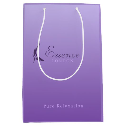 ラベンダーブリスカスタムスパ抱き枕 ミディアムペーパーバッグ (正面)