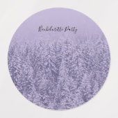 ラベンダーブリス結婚ズバチェロレッテ ラベル (デザイン2)