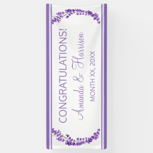 ラベンダーブリーズ結婚フローラ 横断幕 (縦)