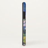 ラベンダーブルーの水彩フラワースパンコール Case-Mate iPhoneケース (裏面/右)