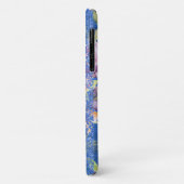 ラベンダーブルースウォーターカラーフローラグリッター Case-Mate iPhoneケース (裏面/左)