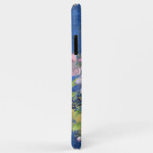 ラベンダーブルースウォーターカラーフローラグリッター Case-Mate iPhoneケース (裏面/右)