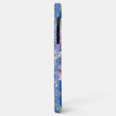 ラベンダーブルースウォーターカラーフローラグリッター Case-Mate iPhoneケース (裏面/左)