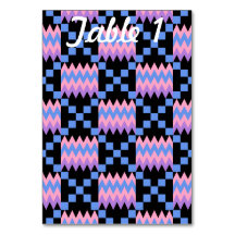 ラベンダーブルーピンクケンテウェディングレセプションテーブル