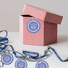 ラベンダーブループリンセスティアララウンドメッセージカード フェイバータグ