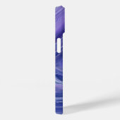 ラベンダーブルーマーブルアクリル抽象芸術 Case-Mate iPhoneケース (裏面 / 右)