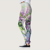 ラベンダーブルーミング薄紫花束 レギンス (左)