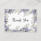 ラベンダーブルーミント夏の花ありがとう エンクロージャーカード (正面)