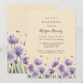 ラベンダーブルーム ワイルドフラワーズ ブランシュ & バブル 招待状 (正面/裏面)