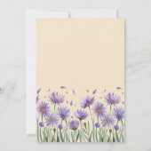 ラベンダーブルーム ワイルドフラワーズ リハーサルディナー 招待状 (裏面)