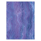 ラベンダーブルーレースマーブルアクリルアブストラクション テーブルクロス (正面)