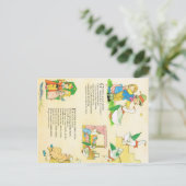 ラベンダーブルー子供部屋ライムポストカード ポストカード (スタンド正面)