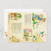 ラベンダーブルー子供部屋ライムポストカード ポストカード (正面/裏面)