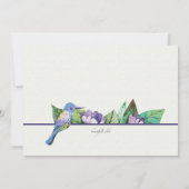 ラベンダーブルー招待状 招待状 (裏面)