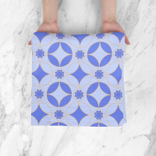 ラベンダーブルー – クラシックデコパターン バスタオルセット