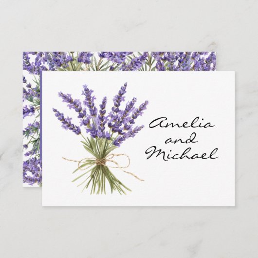 ラベンダーブロッサムガーデンソングリクエスト 出欠カード (正面/裏面)