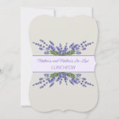 ラベンダーブーケツマザーズデイ母インロー 招待状 (正面)