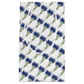 ラベンダーブーケパープルフラワーフローラプリント スモールペーパーバッグ (正面)