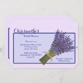 ラベンダーブーケ招待状 招待状 (正面/裏面)