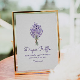 ラベンダーブーケ水彩おむつラッフル ポスター