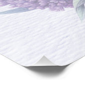 ラベンダーブーケ紫結婚のタイムライン ポスター (コーナー)