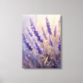 ラベンダープラントとゴールデン葉ズ キャンバスプリント (正面)