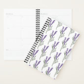 ラベンダープランナー – 白パターン プランナー手帳 (ディスプレー)