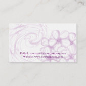 ラベンダープルメリア～bc 名刺 (裏面)