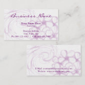 ラベンダープルメリア～bc 名刺 (正面/裏面)